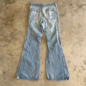 Vintage 70s A.Smile Flared Denim Jeans Size 30x32